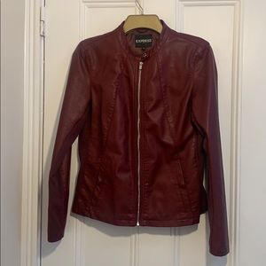 Express L- Faux Leather Moto Jacket